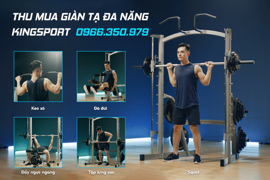 Thanh l&yacute; gi&agrave;n tạ đa năng