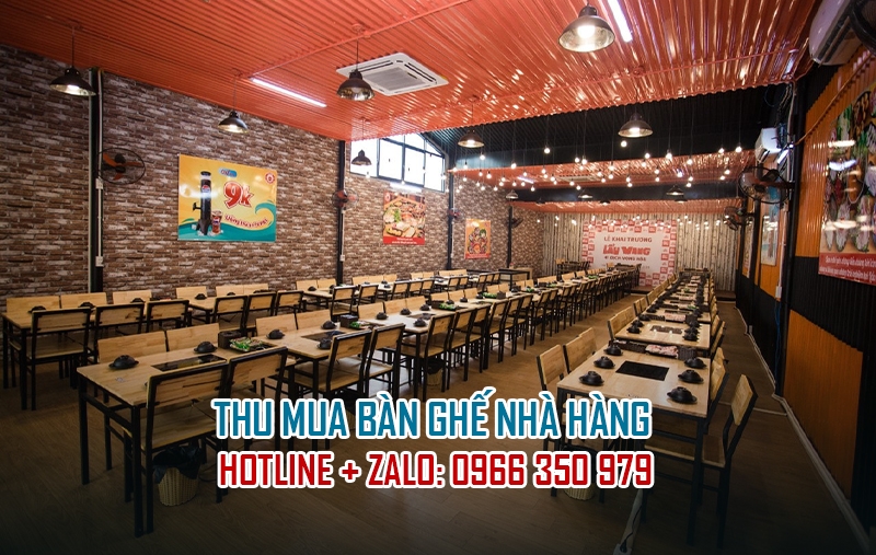 Thu mua bàn ghế nhà hàng