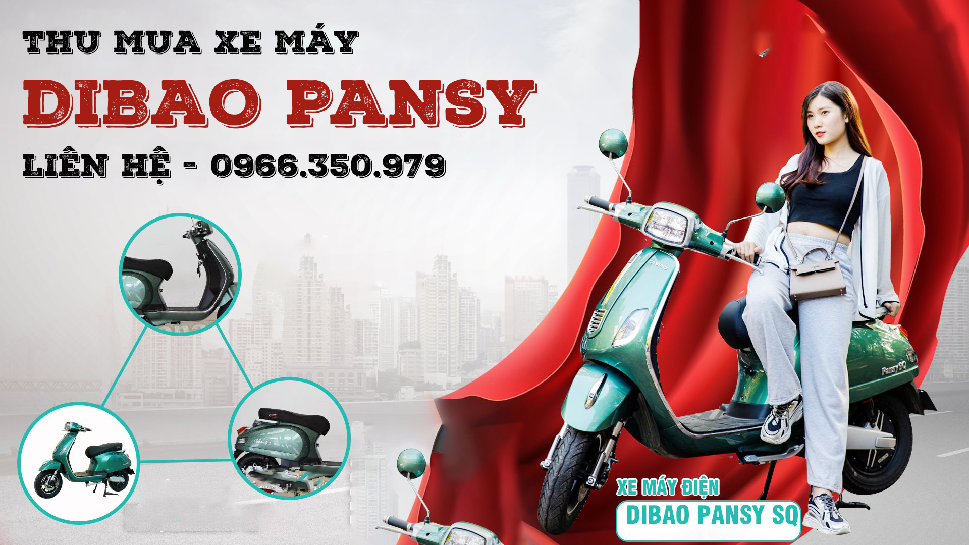 Thu mua xe m&aacute;y Dibao Pansy