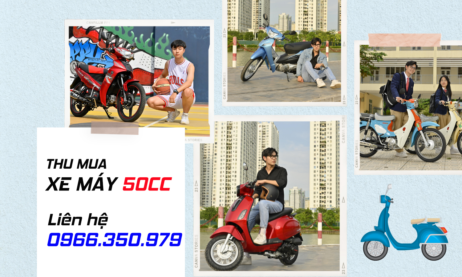 Thu mua xe máy 50cc