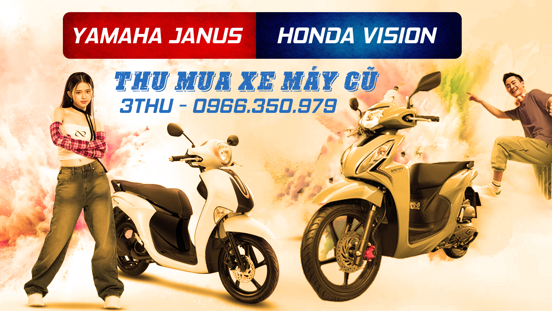 Thu mua xe m&aacute;y Janus v&agrave; Vision